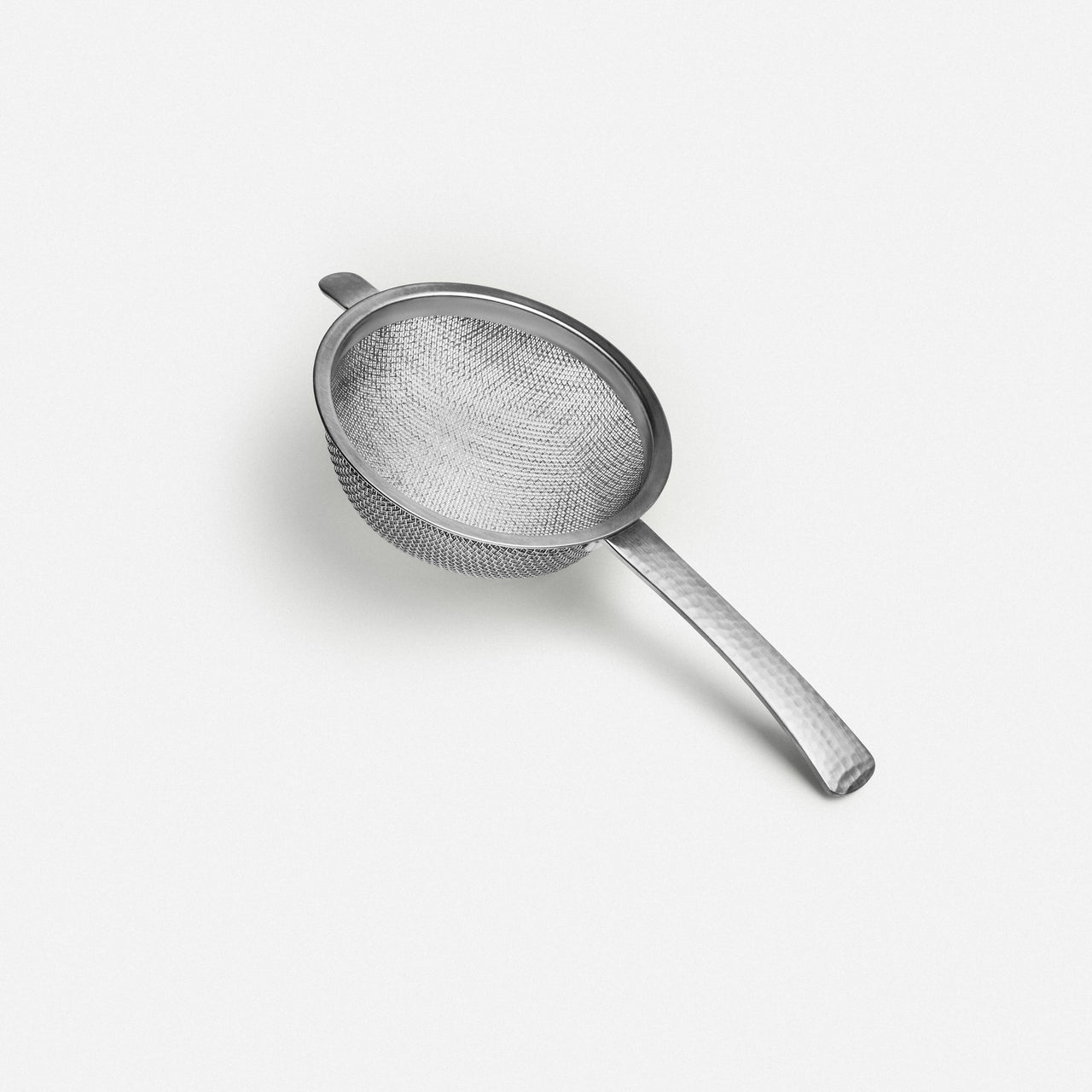 Tsuchime Matcha Strainer — Hammer-Tone Steel, Nagomi